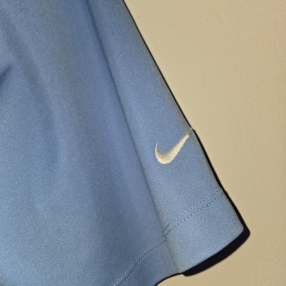 Nike Golf Mens Size Small Dri Fit Pullover Polo Athletic Shirt Blue Short Sleeve - Picture 5 of 9